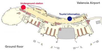 Valencia airport terminal map