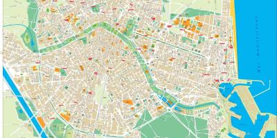 Valencia spain map of city