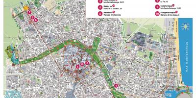Valencia nightlife map