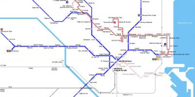 Valencia tube map