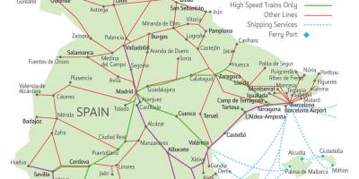 Valencia train map